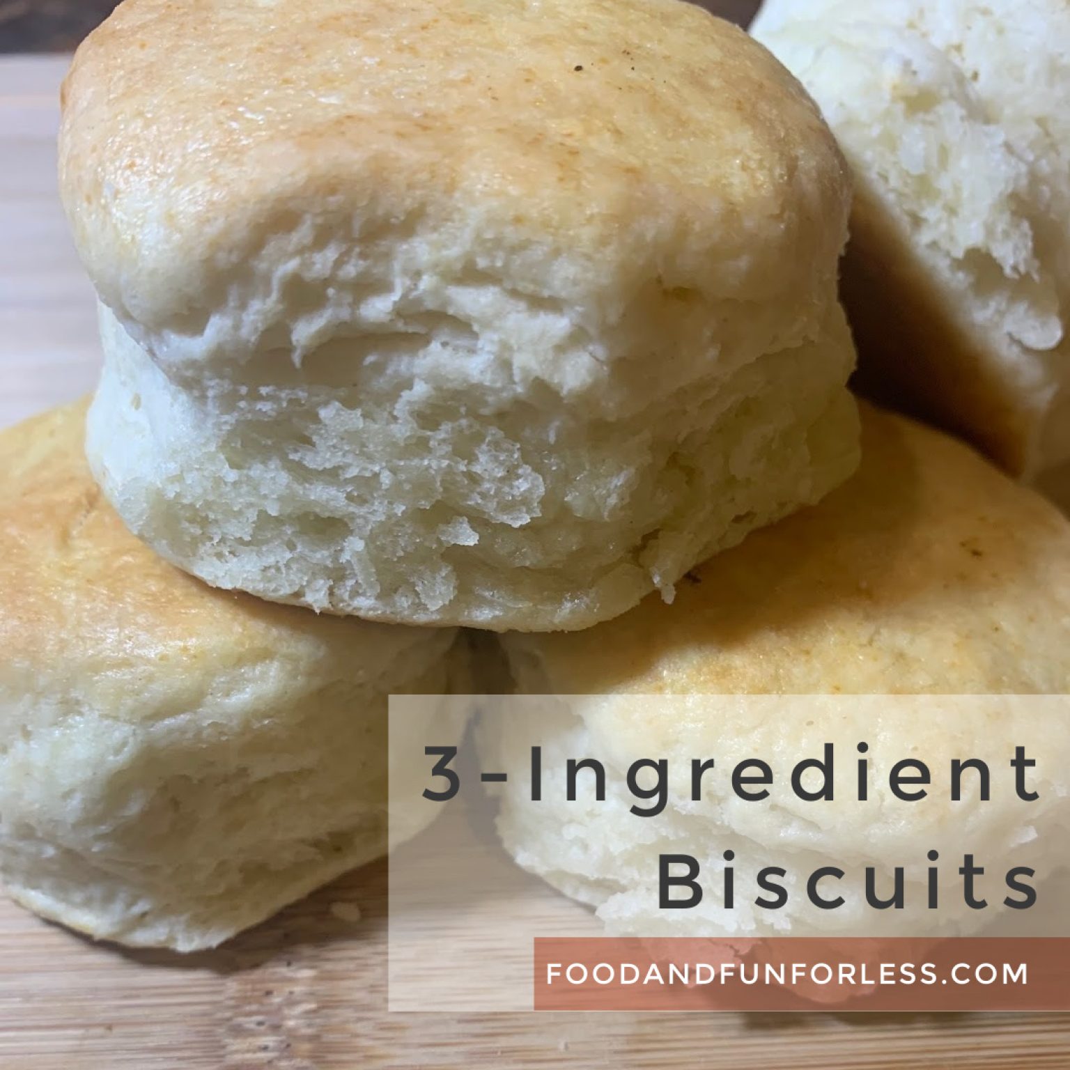 3 ingredient biscuits foodandfunforless